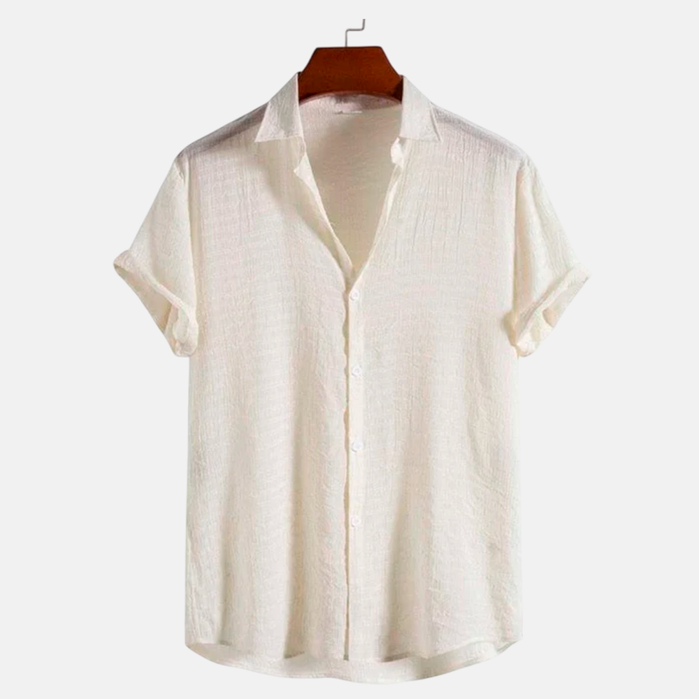 Camisa Manga Curta Fiorinni Playa Off White